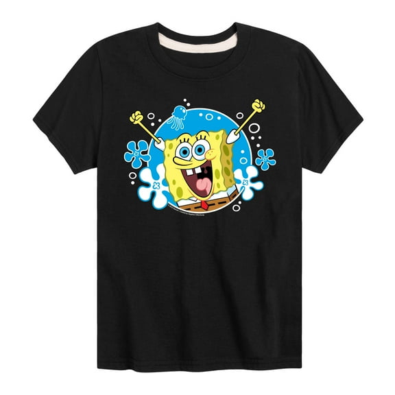 SpongeBob SquarePants - Yay Spongebob Pose - Toddler & Youth Short Sleeve Graphic T-Shirt
