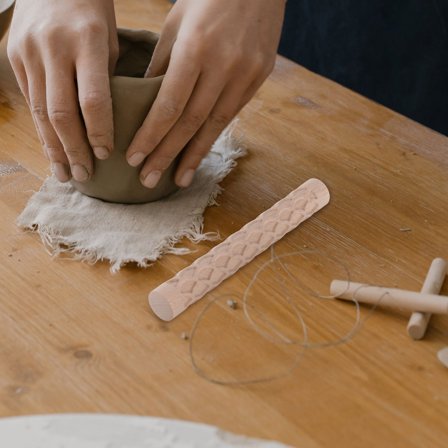 CIMAXIC Embossed Rolling Pin for Creative Projects 1Set