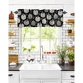 thumbnail image 6 of Valances for Windows Dots Pumpkin Rod Pocket Cafe Window Treatments Valance Curtains for Kitchen Bathroom Laundry Basement Windows 60"x18", 6 of 6