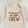 thumbnail image 5 of Newborn Baby Boy Fall Outfit Romper Jumpsuit Bodysuit Infant Clothes Letter Long Sleeve Crew Neck Winter Cute Waffle Bodysuit Kaprioy Baby Boy Clothes, 5 of 5
