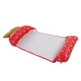 thumbnail image 3 of YUMILI Radeau De Natation - Chaise Longue De Flotteur De Hamac d'eau Gonflable À Motif De Fraise, Chaise Flottante Multifonctionnelle Accessoire De Piscine De Radeau Inclinable De Natation, 3 of 14