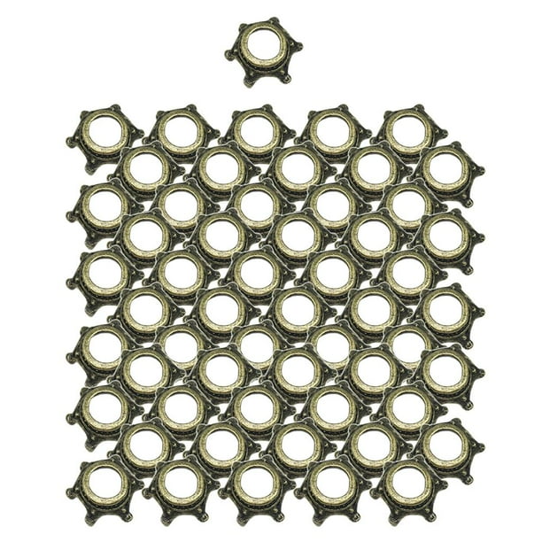 50 Uds. De Abalorios De Corona Para Hacer Joyas, Collares, Pendientes, Bronce Antiguo Sunnimix Crown Charms Beads artesanías