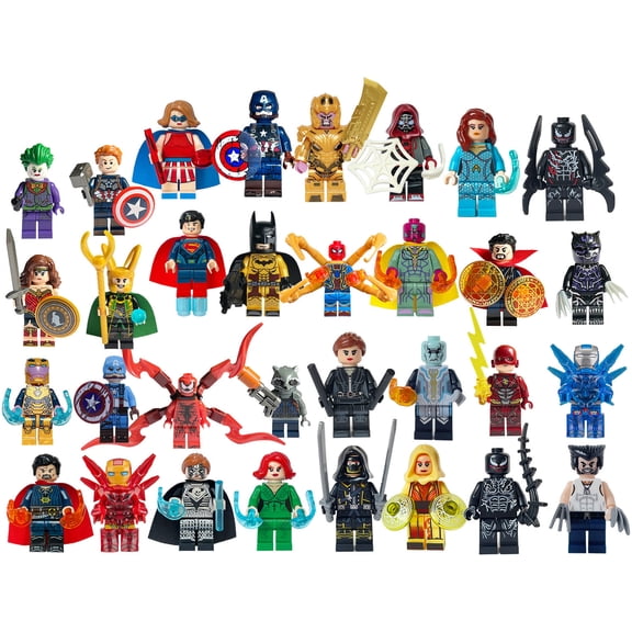 Super heros(32Pcs)action figure 1.77 inch mimifigures Kits Building Blocks Set Best Gift for Boys Kids