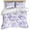 Purple, variant on 3 Piece Blue Floral Duvet Cover Set Twin Size,Microfiber Comforter/Quilt Cover with Corner Ties and 2 Pillowcases,Garden Petals Flower Botanical Tree Branch All Season Bedding with Zipper Closure