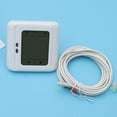 thumbnail image 4 of Shisuyan Programmable Digital Regulator Touch Screen Room Heating Thermostat Underfloor For Warm Floor Electric Heating System Controller (Add 3 Meters External Probe, White), 4 of 8