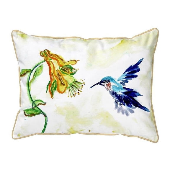 Betsy Drake ZP824 Hummingbird & Yellow Flower Indoor & Outdoor Extra Large Pillow 2