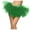 🔥 Green, variant on Gifts USSUMA Multicolor Layered Tulle Puffy Dance Skirt Elastic Waist Three-Tier Mesh Petticoat For Performances Parades Festivals And Party Costume Styling — Tutu Skirt