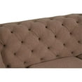 thumbnail image 5 of Pemberly Row Fabric Modern Loveseat Made with Wood in Brown Color, 5 of 8