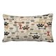 thumbnail image 1 of Emvency Funda De Almohada Decorativa Tamaño King 20.0 X 36.1 In, Diseño De Huesos De Perro Y Huellas De Patas, Funda De Almohada Con Cremallera Oculta, Regalo Para El Hogar, Sofá, Dormitorio, Sofá, Co, 1 of 1