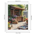 thumbnail image 2 of Paint by Numbers Kit for Adults, Garden Shed With Colorful Flowers Paint by Numbers, Easy Paint by Numbers Kit for Adults Beginner, DIY Adult Paint by Number Kits on Canvas, Home Decor, 2 of 7