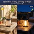 thumbnail image 2 of Solar Lanterns Outdoor Waterproof, Outdoor Solar Lanterns with Flickering Flame Effect, USB&Solar Charging,Hanging Light for Garden Patio, 6 Pack, 2 of 7