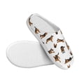 thumbnail image 3 of Rateoe German Shepherd Dog Print Women's Men's Cotton Knit Slippers Lightweight Memory Foam Indoor House Shoes with Anti-Skid Sole-46/47, 3 of 7