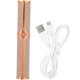 thumbnail image 1 of Tondeuse à sourcils électrique USB, rasoir portable pour rouge à lèvres, épilation, maquillage, pour femmes, doré, 1 of 4