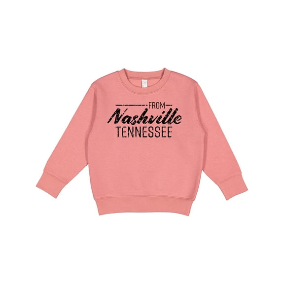 Inktastic From Nashville, Tennessee State Capital Distressed Text Toddler Sweatshirt