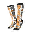 thumbnail image 2 of Bingfone Compression Socks For Women And Men Long Socks For Running Athletic Cycling Nurse-Funny Cats, 2 of 9