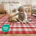 thumbnail image 4 of ODIKA Plaid Tartan Checkered Striped Gingham Patriotic Border Front Non-Slip Chair-Friendly for Dining Room, Large Office, Lounge, 4 of 7