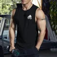 thumbnail image 2 of Camiseta sin mangas esencial para fitness de verano para hombres, para deportes de ocio, fitness, sin mangas, de secado rápido, camiseta de malla, camiseta sin mangas para ejercicio muscular, 2 of 5