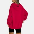 thumbnail image 3 of Dxzfnsa Oversized Hoodie Sweatshirts for Women Winter Warm Solid Color Hoodies Causal Long Sleeve Pullover Sweatshirts with Kangaroos Pockets, 3 of 8