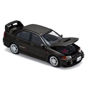 Mitsubishi Lancer Evolution IV RHD (Right Hand Drive) Pyrenees Black Pearl 1/64 Die Cast Model Car by Pop Race