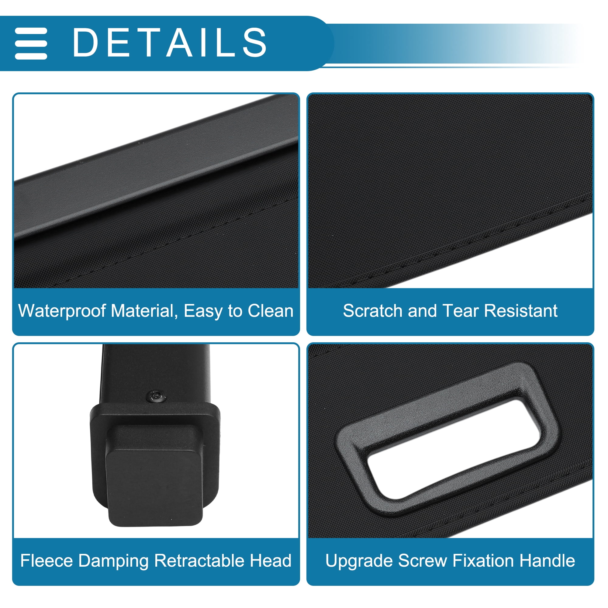 Unique Bargains Retractable Cargo Cover for Ford Explorer 2022-2025 Rear Trunk Screen