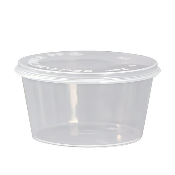 ACDANC 4oz Small Plastic Containers with Airtight Lids,Food Storage Containers,Deli,Slime,Soup,Meal Prep Containers Bpa Free Stackable Leakproof Microwave/Dishwasher/Freezer Safe