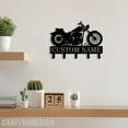 thumbnail image 5 of Craftnamesign Custom Motocross Biker Metal Key Holder, Coat Rack, Metal Key Hanger, Key Organizer, 5 of 5
