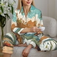 thumbnail image 6 of Sikiie Coastal Palm Beach Pajamas for Women Set, Womens Pajama Sets, Lounge Sets for Women, 2pjs for Women-X-Large, 6 of 7