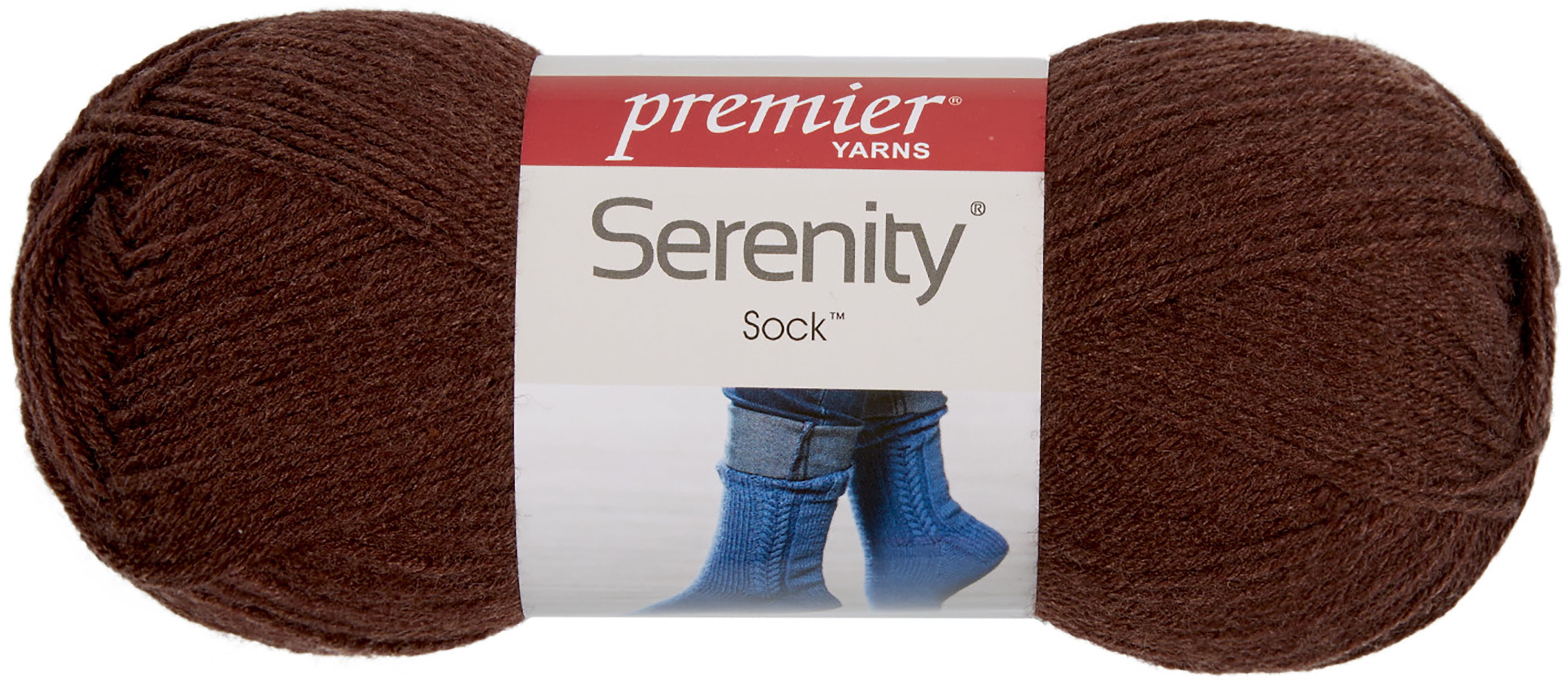 Premier Yarns Serenity Solid Sock YarnDeep Brown Walmart Canada