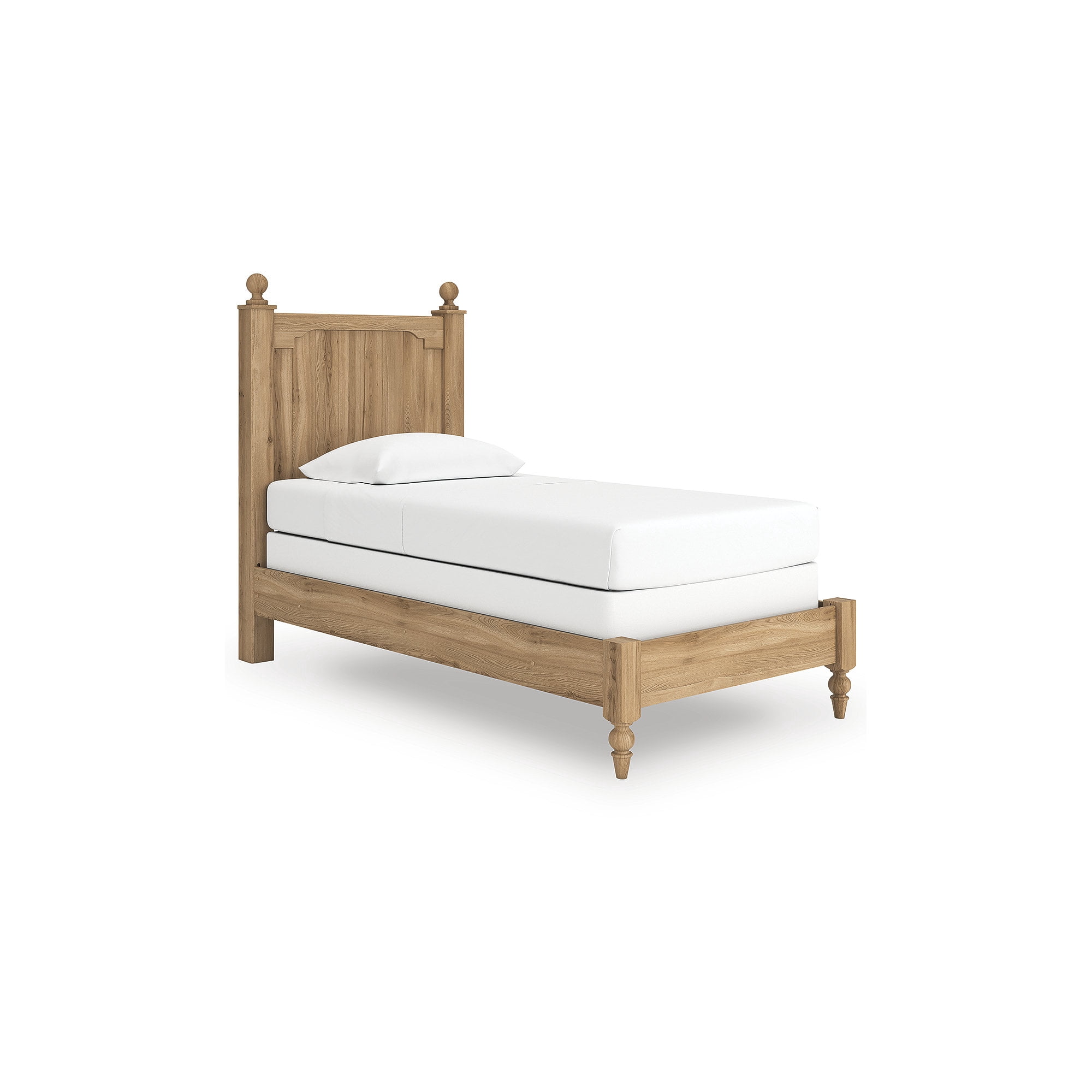 Signature Design by Ashley Galletyn Kids Twin Panel Bed, Light Brown