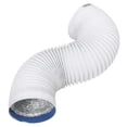 thumbnail image 1 of Flexible Exhaust Pipe Portable Air Conditioner Tube White Plastic Universal AC Exhaust Hose Extension for Universal AC Models, 1 of 8