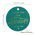 thumbnail image 6 of Inkdotpot Thank You For Celebrating With Me Birthday Bottle Tag Real Gold Foil Favor Hang Tags 50 Pack, 6 of 6