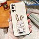 thumbnail image 1 of Funda de teléfono con soporte de conejo lindo para Samsung S22 Ultra S20 S21 S20 FE Note 20 10 8 9 S23 Ultra S8 S9 S10 Plus, cubierta chapada Fivean unisex, 1 of 2