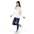 thumbnail image 2 of Blusa de satin con lazo Roman Fashion /Juvenil, 5101 (Blanco) blanco M, 2 of 5