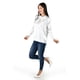thumbnail image 2 of Blusa de satin con lazo Roman Fashion /Juvenil, 5101 (Blanco) blanco G, 2 of 5