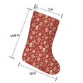 thumbnail image 2 of Christmas Stockings,Red Christmas Gingerbread and Mitten Pattern Stockings Christmas,14.8'' Xmas Stockings,Christmas Party Favors,Christmas Party Decorations,Christmas Stockings Personalized, 2 of 5