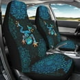 thumbnail image 2 of Binienty Boho Frog Car Seat Covers Set of 2 Pack Mandala Floral Auto Front Seat Covers Bucket Seats Protective Cover Easy to Install Removable Car Interior Accessories, 2 of 8