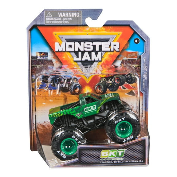 Monster Jam, Official BKT Truck Monster Truck, Die-Cast Vehicle, 1:64 Scale, Kids Toys for Boys Ages 3 and up