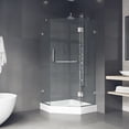thumbnail image 5 of VIGO Piedmont 38 in. L x 38 in. W x 79 in. H Frameless Hinged Neo-angle Shower Enclosure Kit in Chrome with Clear Glass, 5 of 12