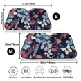 thumbnail image 3 of Balery Flowers ad Butterflies Print Car Windshield Sun Shade,Windshield Sunshade for Car Pickup Truck SUV Accessories-Medium, 3 of 7