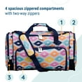 thumbnail image 3 of Wildkin Kids Weekender Duffel Bag for Boys and Girls, 22 Inch (Aztec Blue), 3 of 8