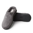 thumbnail image 4 of Dearfoams Men's Bradley Indoor Outdoor Velour Moc-Toe Clog Slippers-Gray / M, 4 of 5