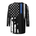 thumbnail image 5 of Clearance Womens Clothing 4th of July Shirts Women Mama Short Sleeve Shirts V Neck Patriotic Shirts V Neck Red White and Blue Tunic Tops Graphic Tees Shirts Dressy Casual Long Sleeve Blouses, 5 of 5