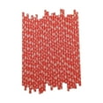 thumbnail image 2 of Paper Straws under $5! CQCYD 100pcs Red Paper Straws Disposable, Biodegradable Kraft Paper Drink Straws, Eco Friendly Party Straws, Christmas Holiday Party Supplies, 2 of 9