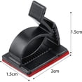 thumbnail image 2 of 60 Piezas Mini Clips de Cable para Exteriores con Tiras Adhesivas Clips de Luz Clips de Decoración Ganchos Autoadhesivos Soporte de Cable para Cadena de Luces (Negro,, 2 of 5