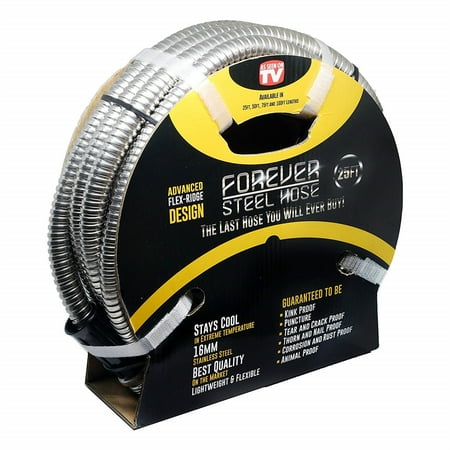 Lightweight Garden Hose Reviews Forever Steel Garden Hose (As Seen On TV) Lightweight Kink-Free and Stronger Than Ever - 25 Ft ()