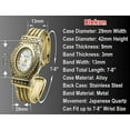 thumbnail image 2 of Blekon Collections Quartz Womens 29mm Case Oval Dial Western Style Cuff Bangle Watch(Analog), 2 of 5