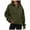 Army Green, variant on Womens Half Zip Sweatshirts Fall Fashion Long Sleeve Collared Cropped Tops 2025 Trendy Y2k Relaxed Fit Pullover Clothes