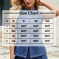 thumbnail image 3 of Sentmoon Débardeurs pour Femmes Col Ras du Cou en Denim Hauts Grande Taille pour Femmes Coupe Décontractée T-Shirts Graphiques Sans Manches 2025 Été Tendance Adolescentes pour Brunch de Fin de Semaine Noir G, 3 of 8
