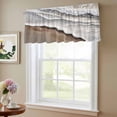 thumbnail image 6 of 2 Pack Beach Ocean Wave Valance for Window Abstract Art Coastal Brown Gradient Kitchen Valance Rod Pocket Short Curtain Topper Decorative Window Treatment for Living Room Bedroom 42"x12", 6 of 8