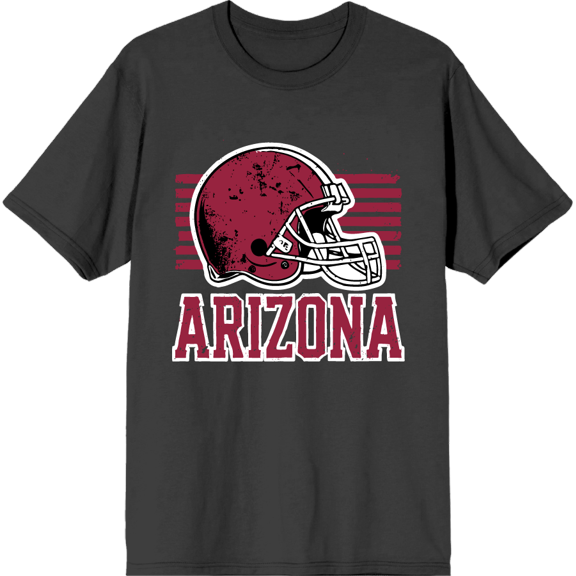 Phoenix Football Adult Charcoal Crew Neck Short Sleeve Tee-Medium